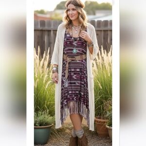 Canari Fringe Dress Womens 3XL